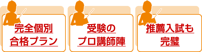 現役完全個別特訓コースのポイント