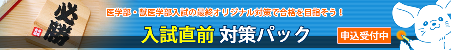 入試直前対策パックのご案内